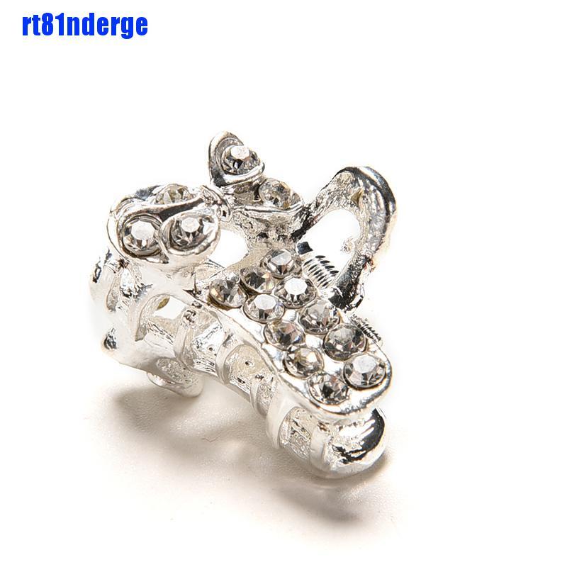 Kẹp Tóc Càng Cua Mini Đính Hoa Pha Lê Phong Cách Mới