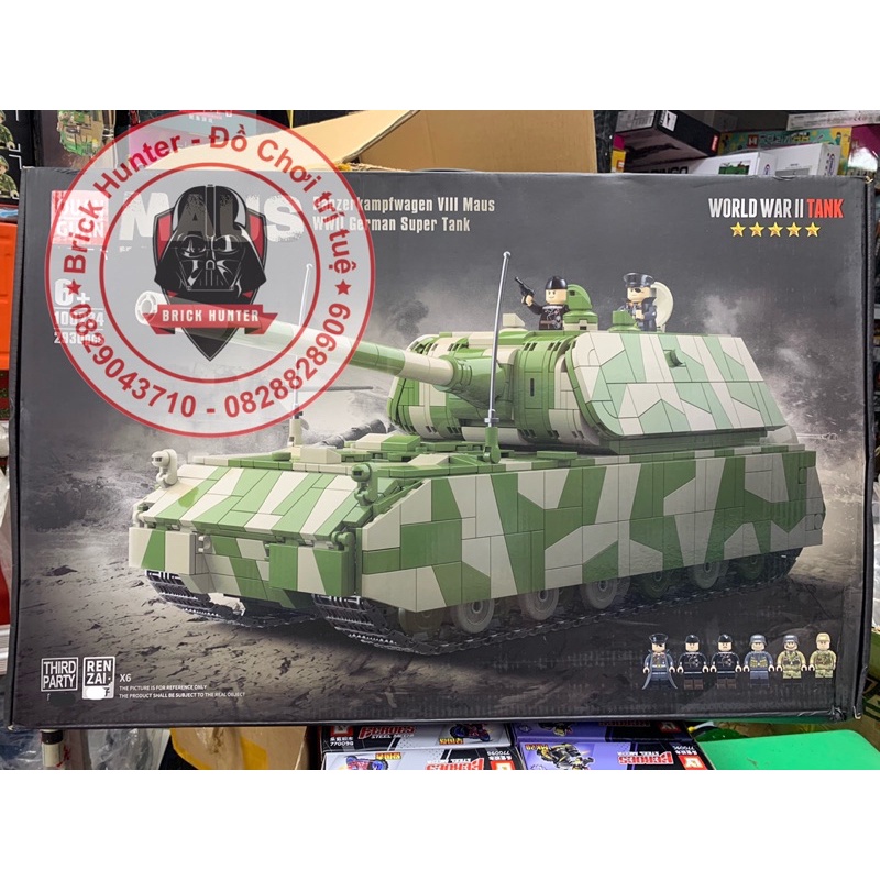 Army Quan guan 100234 Nazi Tank Maus world war II Bộ lắp ráp xe Tăng Đức Quốc Xã thế chiến 2