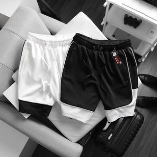 BIGSIZE - Quần short thun nam phối màu chất thun co giãn form 80-140kg