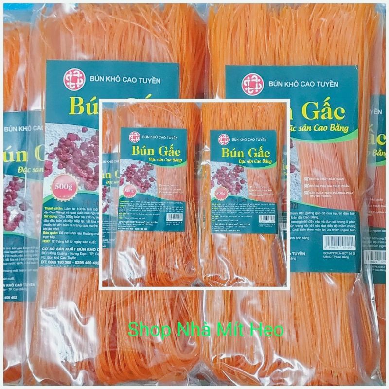 Bún Gấc-bún Khô Cao Tuyền gói 500g Giàu VitaminB thích hợp ăn chay,dưỡng sinh,healthy