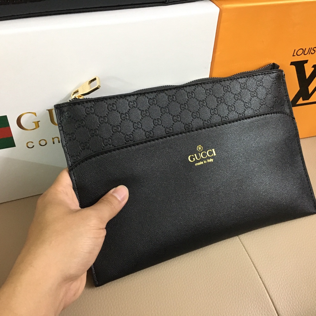 Ví Cầm Tay Clutch Nam Cao Cấp Mẫu Mới Giá Tốt Da Nappa Mềm Đẹp Nhiều Ngăn Đựng Ipad Điện Thoại Tiền Siêu Tiện Dụng