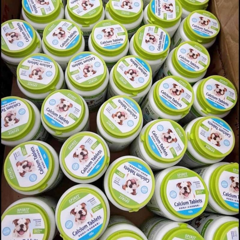 Viên sữa dê dưỡng chất spirit canxi cho chó mèo chắc xương dưỡng lông và chó mèo kém ăn
