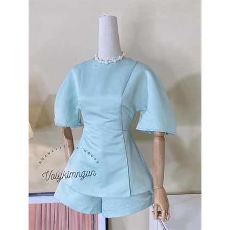 Set Tafta Tay Phồng Trơn