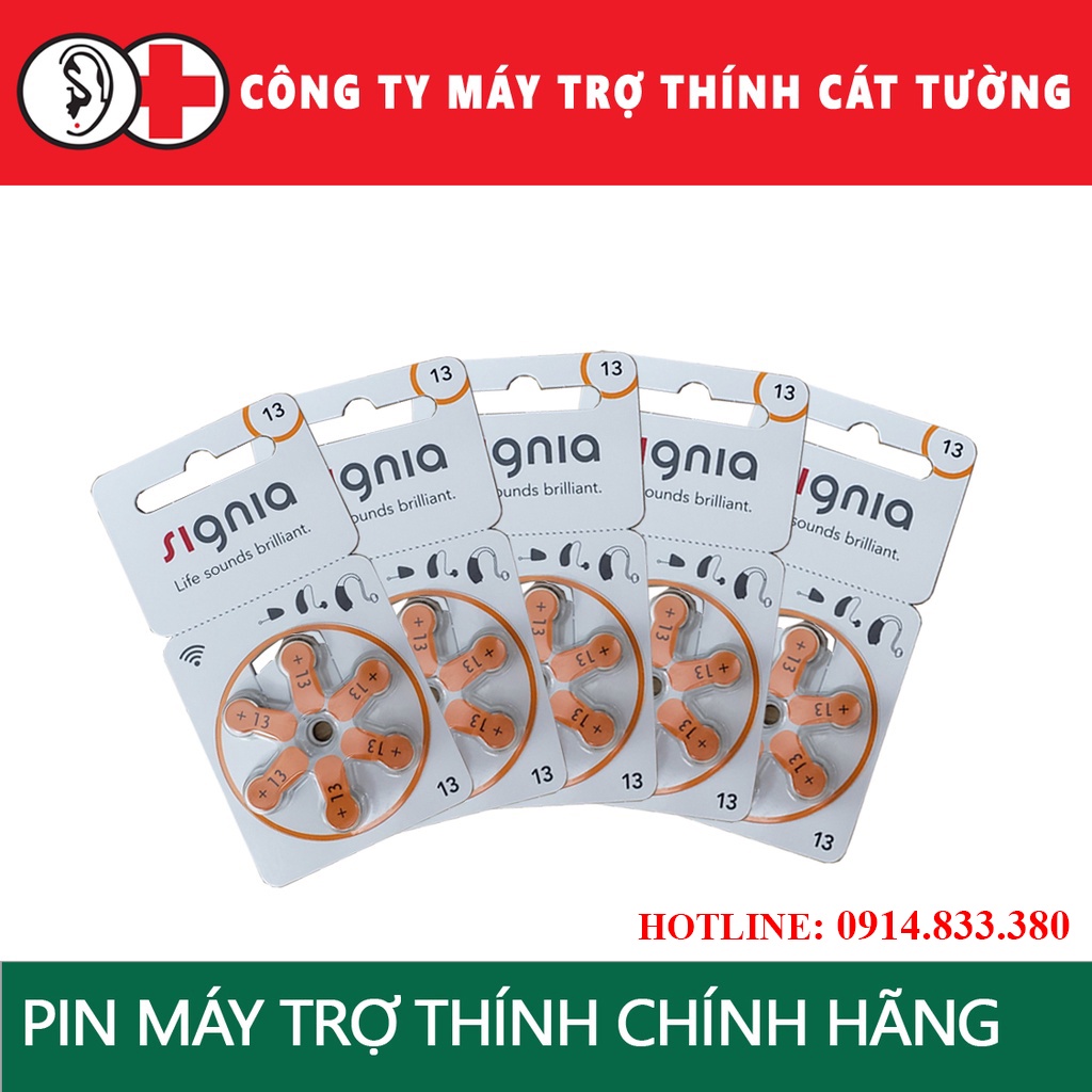 Pin MÁY TRỢ THÍNH  - Hàng chính hãng Signia , dùng cho tất cả các loại máy sau tai