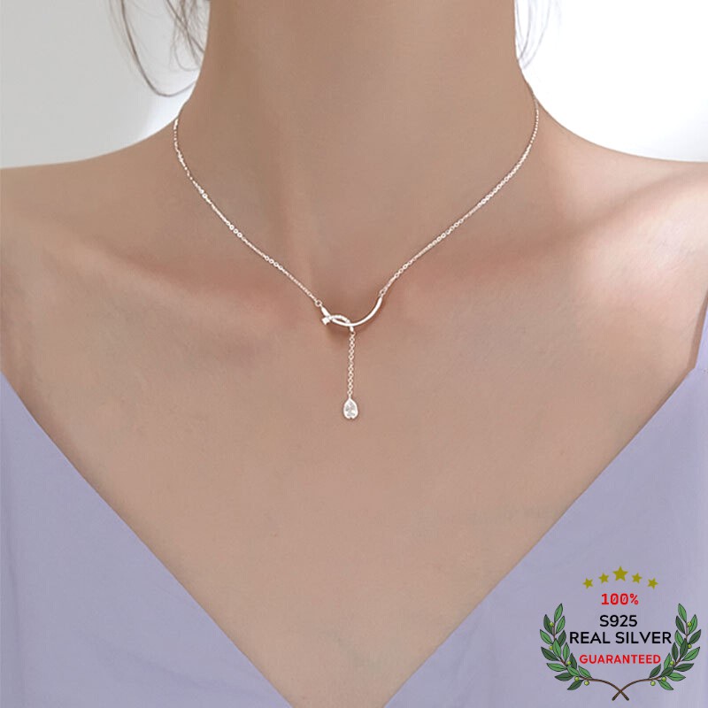 Dây Chuyền Bạc S925 Happy Smile Xinh Xắn | Vòng Cổ Nữ Trang Sức Bạc Thời Trang