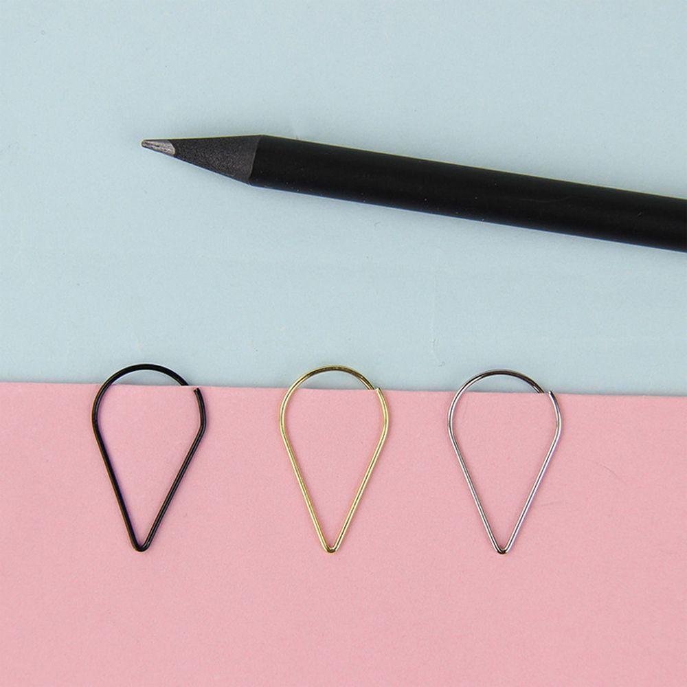 Mmluck Book Mark 10 Kẹp Kim Loại mini Đánh Dấu Trang Sách Hình Giọt Nước