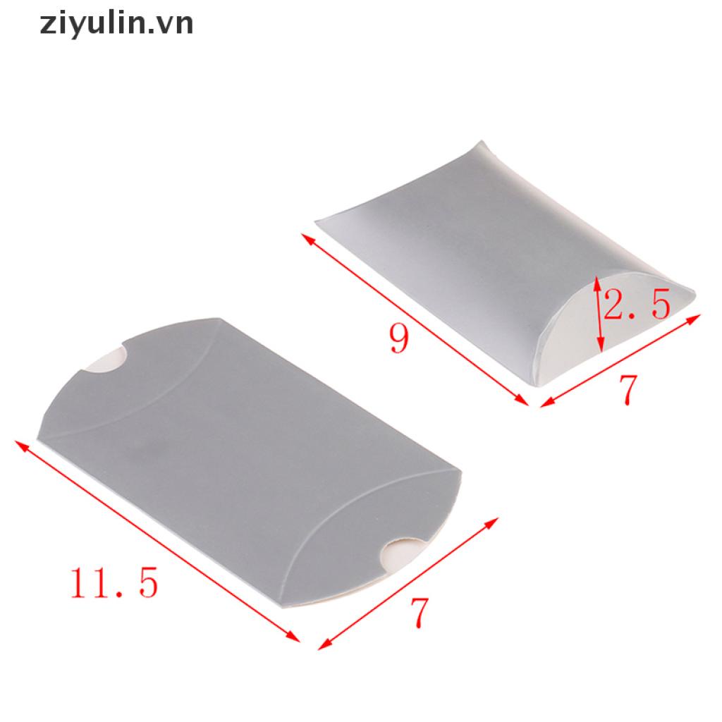 【ziyulin】 50pcs craft paper bags pillow box gift cake bread candy wedding party favor bag [VN]