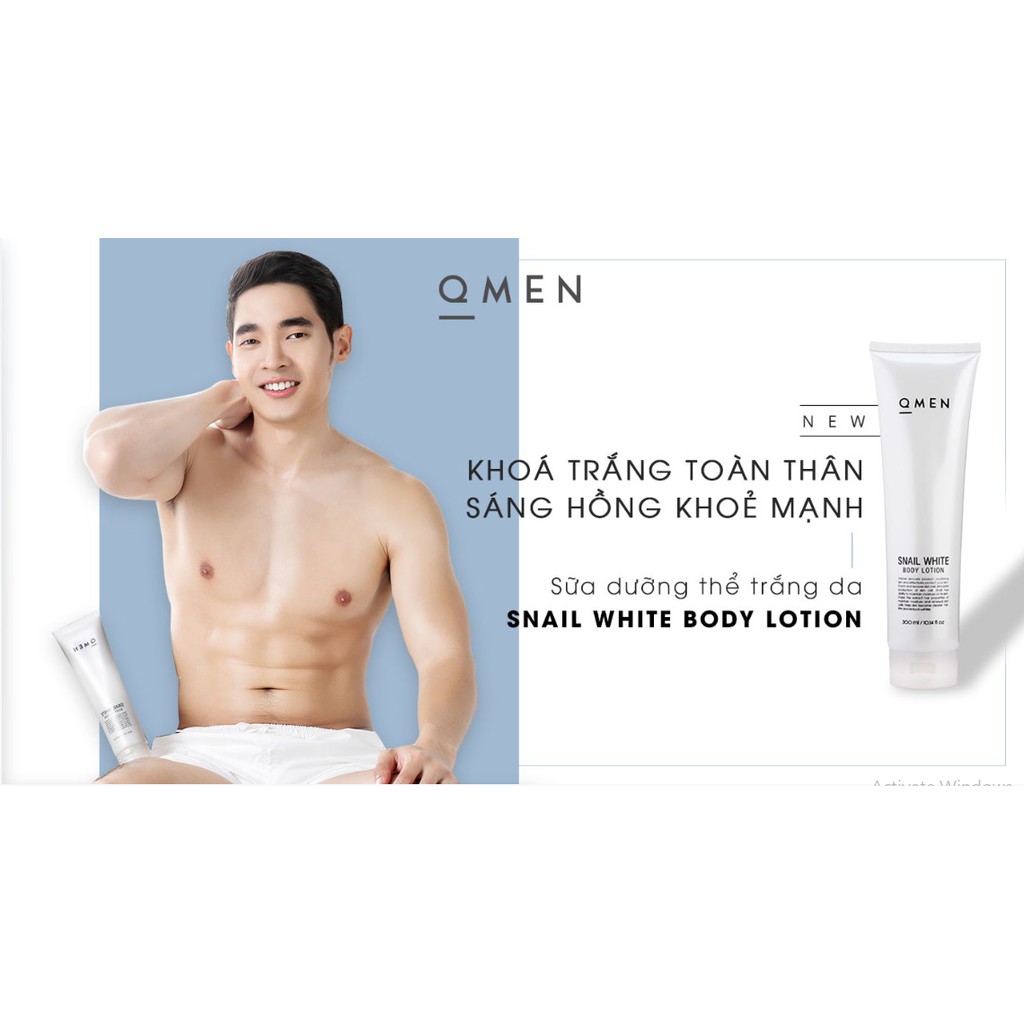 Lotion dưỡng trắng da QMEN