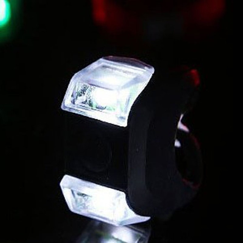 Đèn LED silicon gắn trước xe đạp