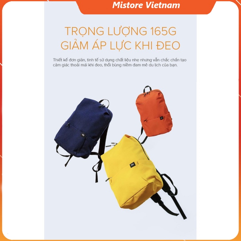 Balo du lịch Xiaomi Mi Casual Daypack - Balo Mini Đeo Vai Xiaomi Backpack - Chống Nước - Nhỏ Gọn - Xinh Xắn - Chính Hãng