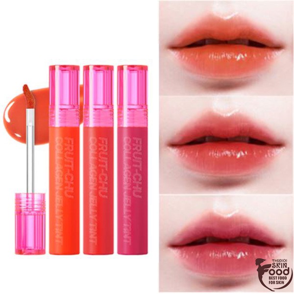 Son Tint Lì Ngọt Ngào Cho Đôi Môi Căng Mọng, Ẩm Mượt 16Brand Fruit-Chu Collagen Jelly Tint 4.1g