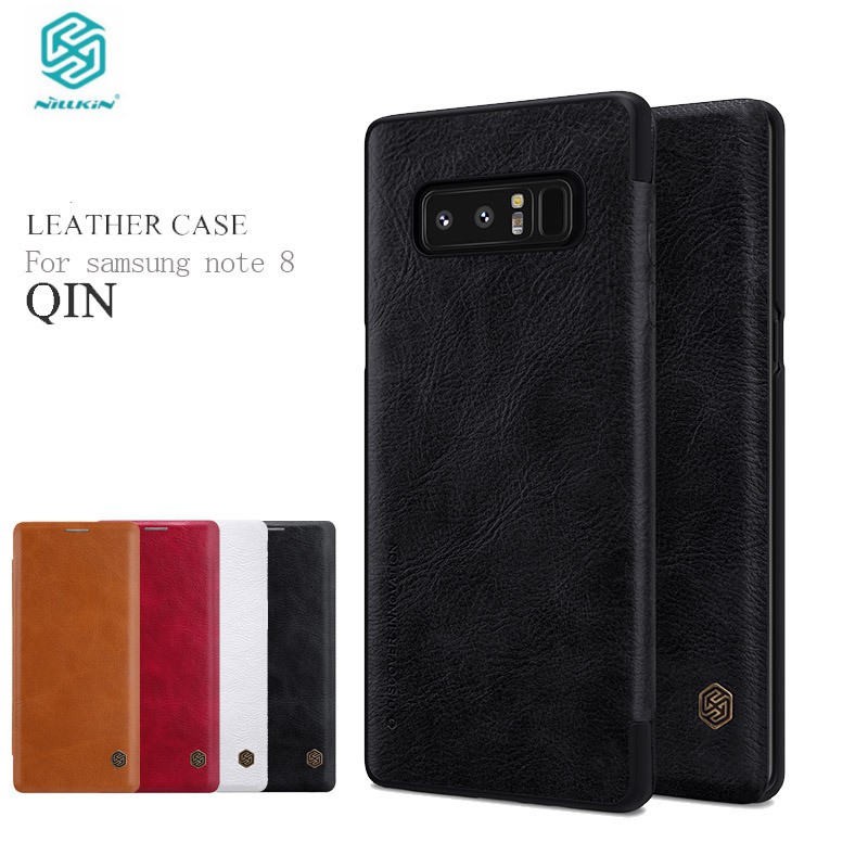 [ƯU ĐÃI]BAO DA SAMSUNG GALAXY NOTE 8 NILLKIN QIN CHÍNH HÃNG