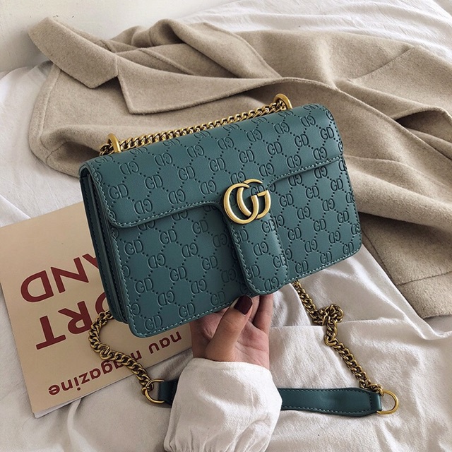 Túi đeo chéo hàng quảng châu in vân chìm 576