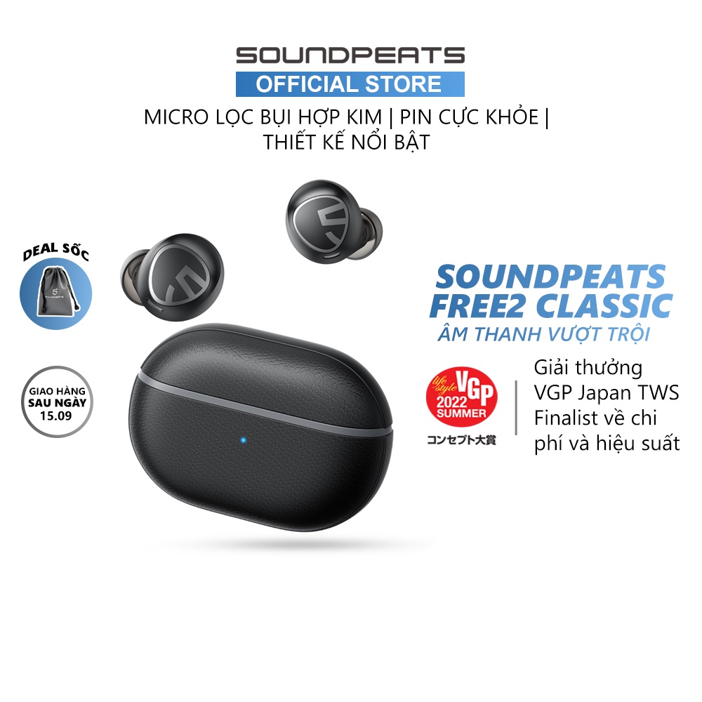Tai nghe True Wireless SoundPEATS Free2 Classic Bluetooth 5.1 - Hàng chính hãng