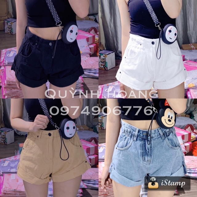 Quần short nữ gấp gấu, mềm nhẹ chuẩn hàng Quảng Châu | BigBuy360 - bigbuy360.vn