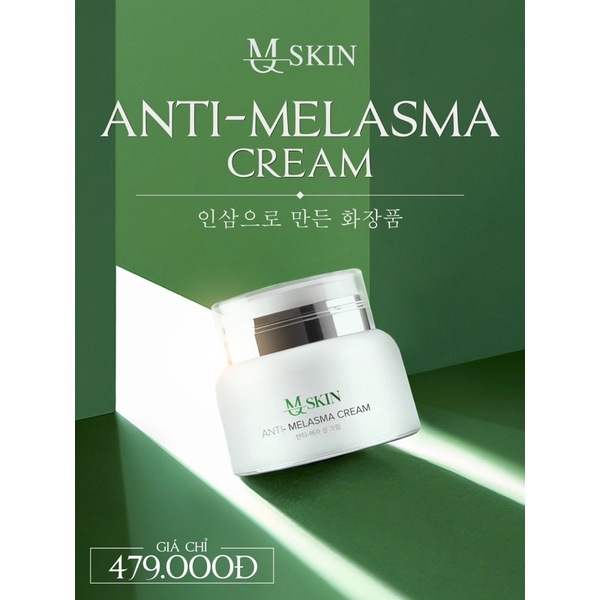 Kem Thải Chì Nhân Sâm Hàn Quốc, Anti- Melasma Cream 30gr - MQ Skin chính hãng