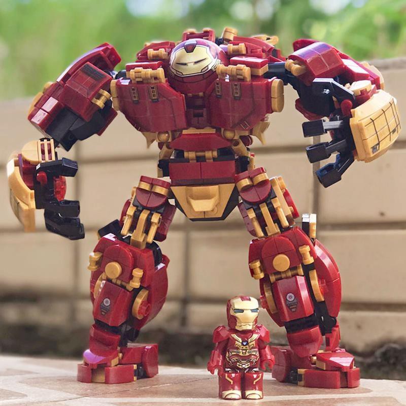 (CÓ SẴN) đồ chơi lắp ráp mô hình super hero LY 76015 Bộ Giáp Iron Man