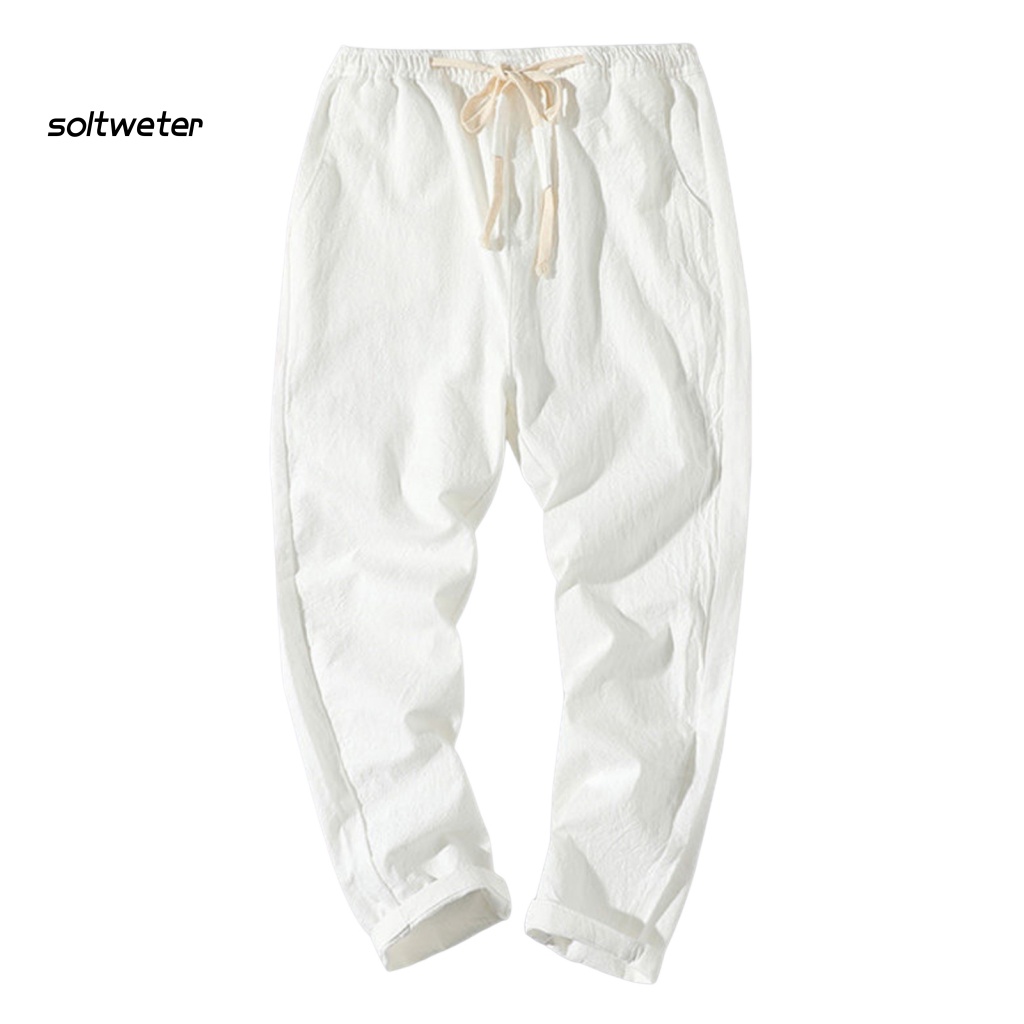 Quần Dài Thể Thao Vải Mỏng Phối Dây Rút Và Túi Cá Tính