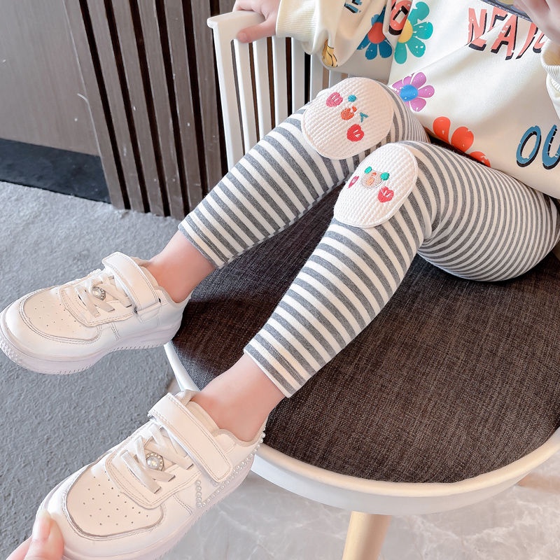Quần Legging Lưng Cao Co Giãn Thoải Mái Dễ Phối Đồ Thời Trang Mùa Thu Cho Bé Gái