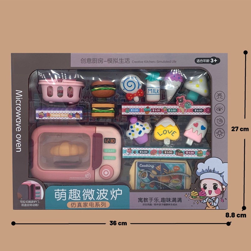 Bộ đồ chơi ZHAN QI TOYS 10 món nấu ăn trong nhà bếp vui nhộn cho bé