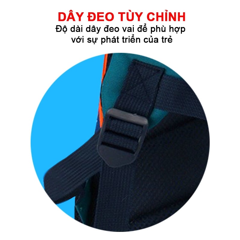 Balo cho bé gái và bé trai, Balo đi học cho bé 3-7 tuổi chống thấm nước nhiều họa tiết hoạt hình đáng yêu Baby-S – SB025