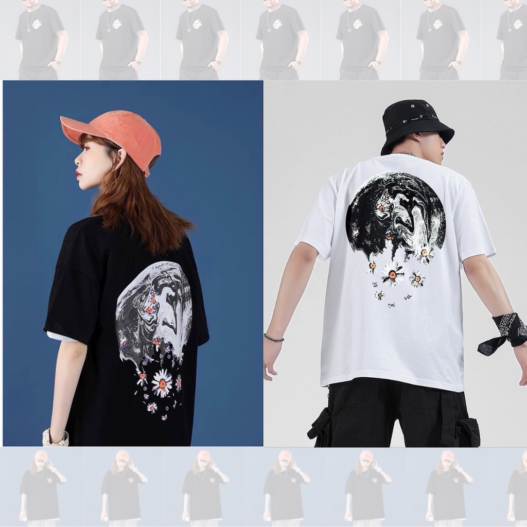 Áo phông nữ form rộng, áo thun nam cổ tròn tay lỡ Unisex đủ mẫu trắng đen | BigBuy360 - bigbuy360.vn