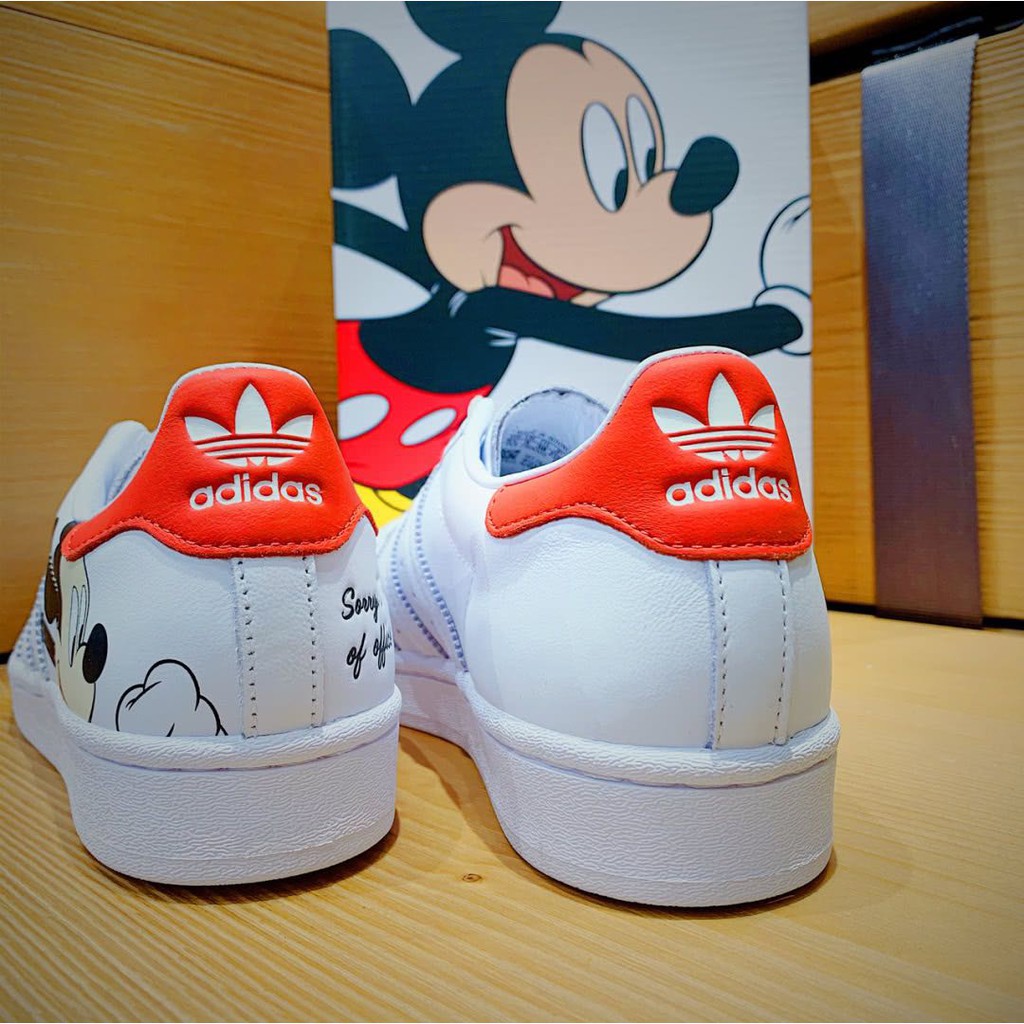 DISNEY Giày Thể Thao adidas superstar size 36-40 fw2901 Họa Tiết Chuột mickey Dễ Thương