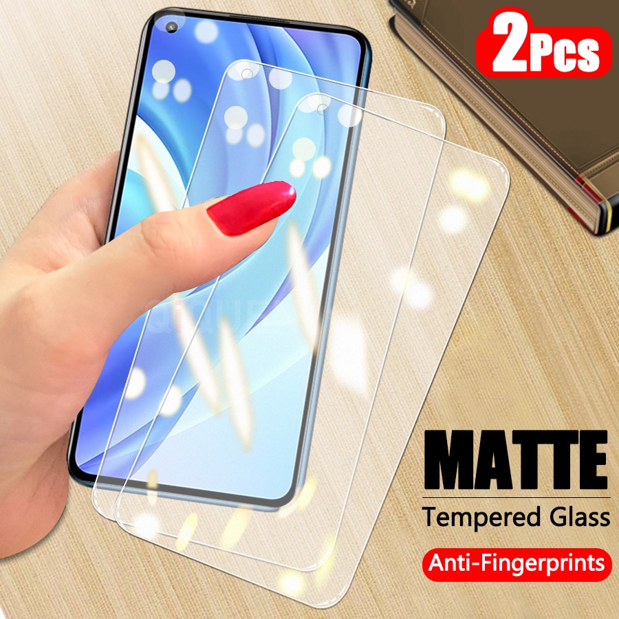 2 miếng Kính Cường Lực Nhám Full Màn Chống Vân Tay Xiaomi Mi 11 Lite 11T 10T 9T Pro Mi9T Mi11T
