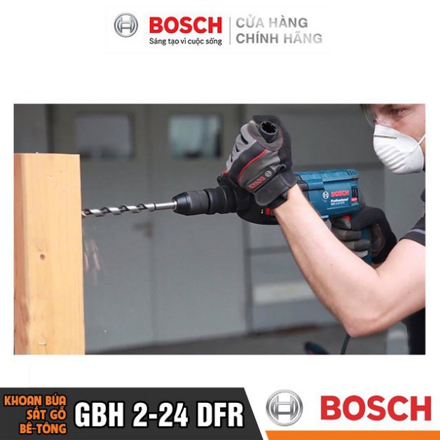 [HÀNG CHÍNH HÃNG] Máy Khoan Búa Bosch GBH 2-24 DFR (24MM-790W)