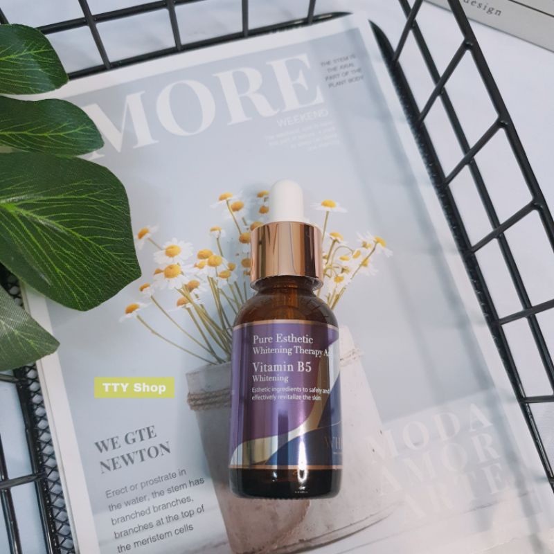 Serum dưỡng trắng da, cấp ẩm và làm sáng da vitamin B5 WHISIS Pure Esthetic Whitening Therapy Ampoule 30m