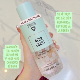 Body mist vs pink neon coast 250ml bản thái - nước hoa xịt thơm toàn thân victoria’s secret vic