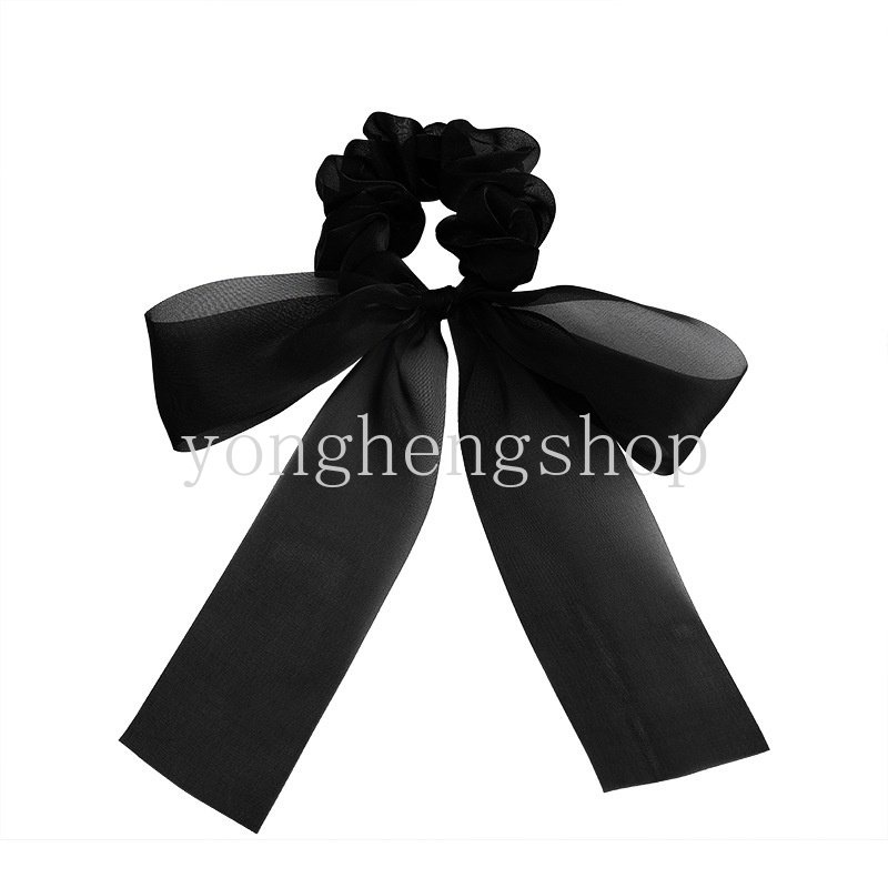 Dây Cột Tóc Co Giãn Đính Nơ Lưới Cỡ Lớn Thời Trang Cho Nữ