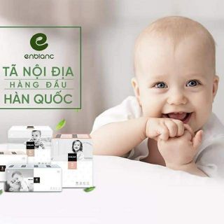 Bỉm dán/quần ENBLANC Organic cao cấp nội địa Hàn Quốc size S54,M48,L46,XL36 miếng