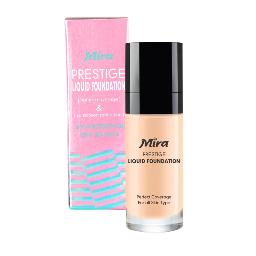 [Chính hãng] Kem nền chống nắng Mira Liquid Foundation