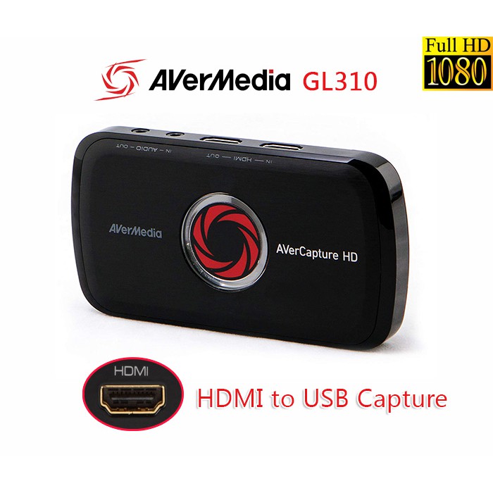 (Quà tặng 139k) Thiết Bị Ghi hình HDMI Hỗ Trợ FULL HD 1080p Livestream Capture Avermedia GL310 - Hàng Chính Hãng
