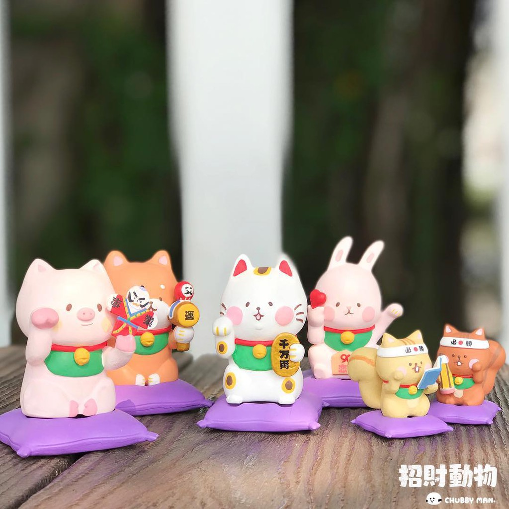 Tượng thú cầu phúc chibi