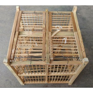 Lồng bẫy chim khuyên sâu 4 cửa kèm 2 cóng