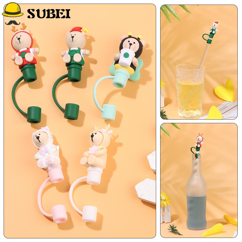 Nắp Đậy Ống Hút Bằng Silicone Chống Bụi Tái Sử Dụng Tiện Lợi
