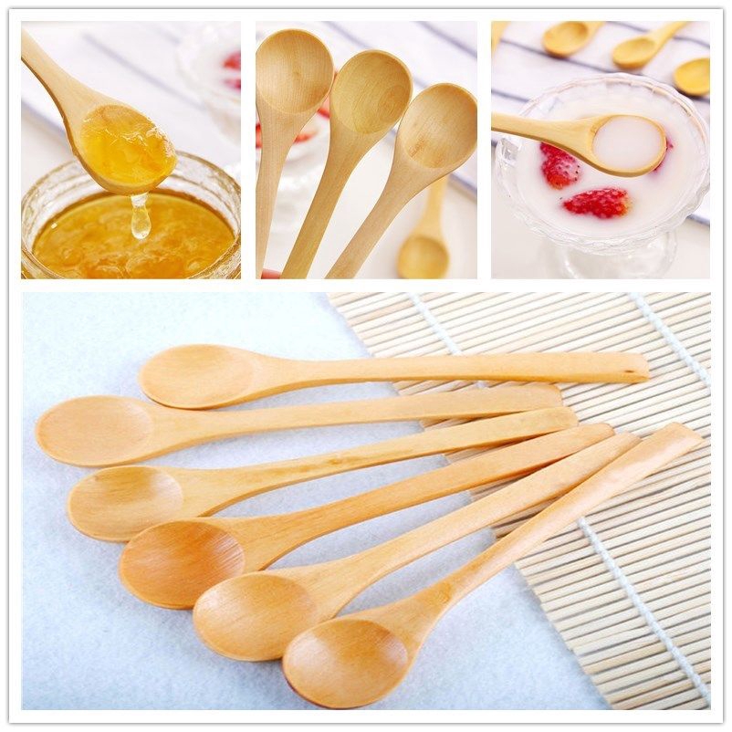 Set 5 muỗng gỗ tre thân thiện với môi trường