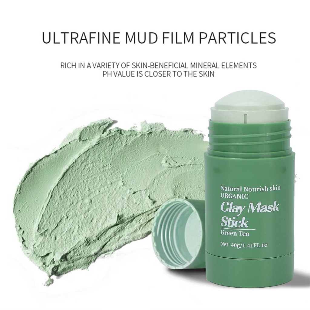Mặt Nạ Đất Sét Trà Xanh Dưỡng Ẩm Làm Sạch Sâu Thu Nhỏ Lỗ Chân Lông Hiệu Quả 40g Mã 40g