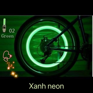 Đèn led neon gắn van xe đạp xe máy