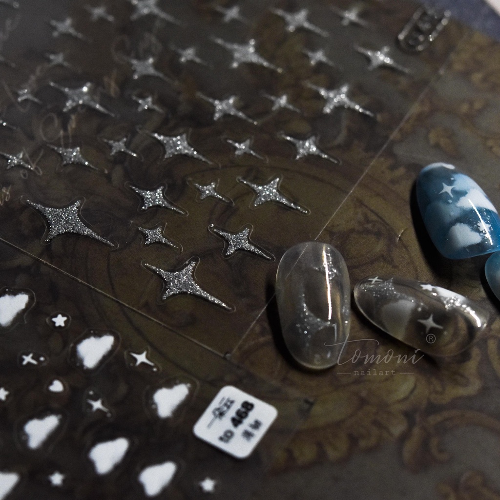 Sticker Nails 3D | Nhũ Lung Linh Flash Phát Sáng