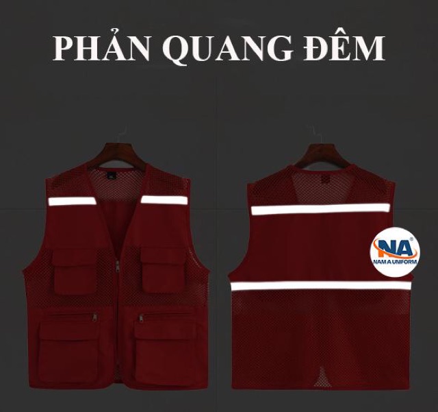 Áo ghi lê kỹ sư bảo hộ lao động Nam Á, loại cao cấp (có phản quang)