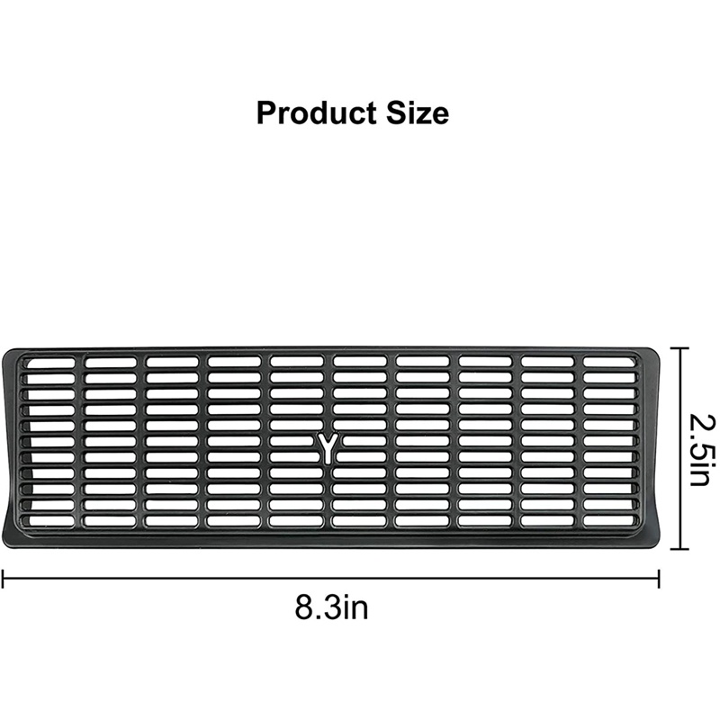 Bộ 2 Khung Đen Bọc Lỗ Thông Gió Điều Hòa Không Khí Cho 2021 2022 Tesla Model Y Rear