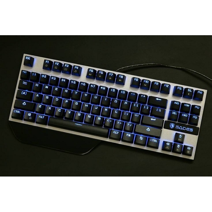 Bàn Phím Sades SA-KB87 bàn phím cơ TKL black sw có led