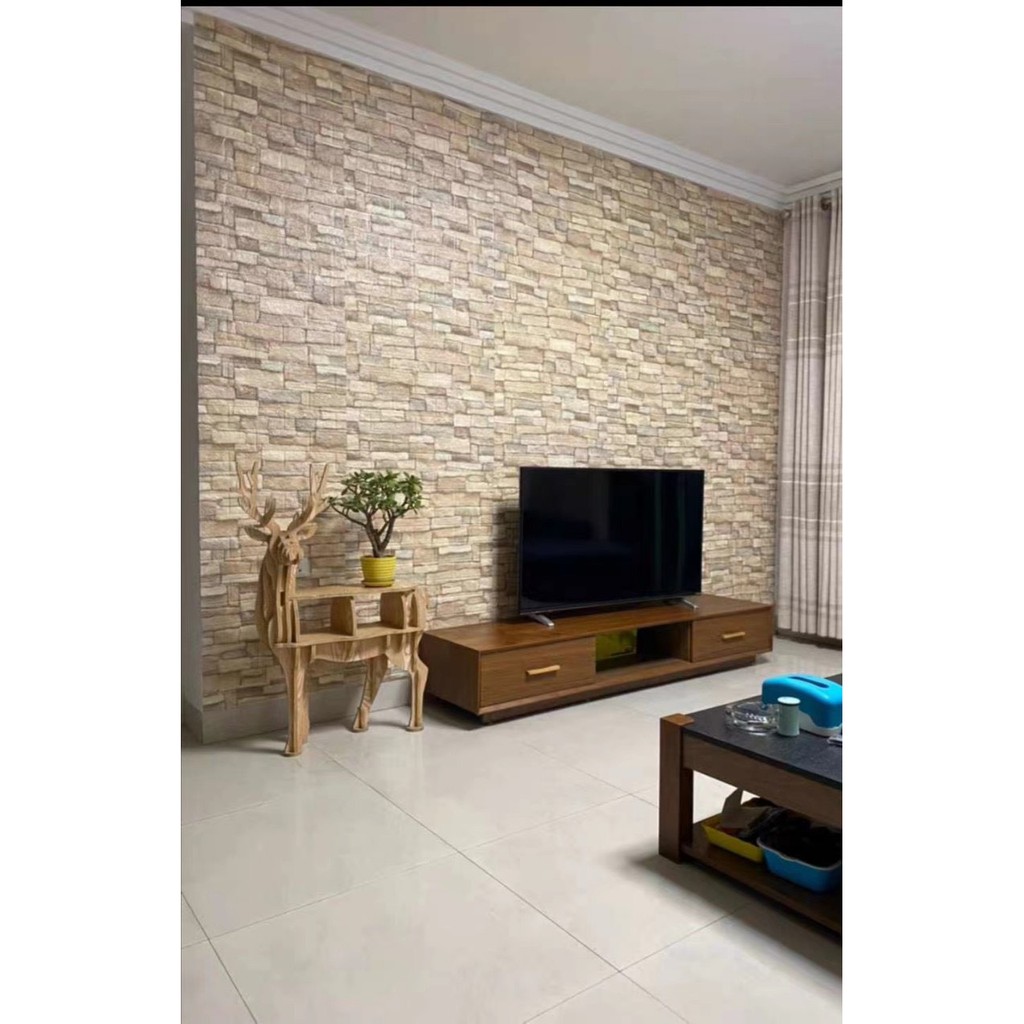 XỐP DÁN TƯỜNG 3D GIẢ ĐÁ LOẠI DÀY Chất Lượng Giá Rẻ