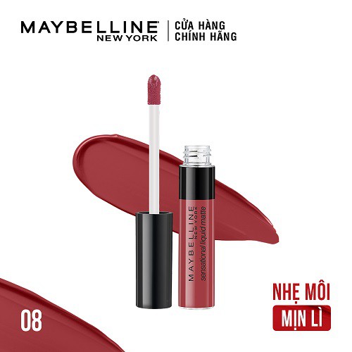 Son Kem Lì Nhẹ Môi Maybelline New York Sensational Liquid Matte Lipstick 7ml | BigBuy360 - bigbuy360.vn