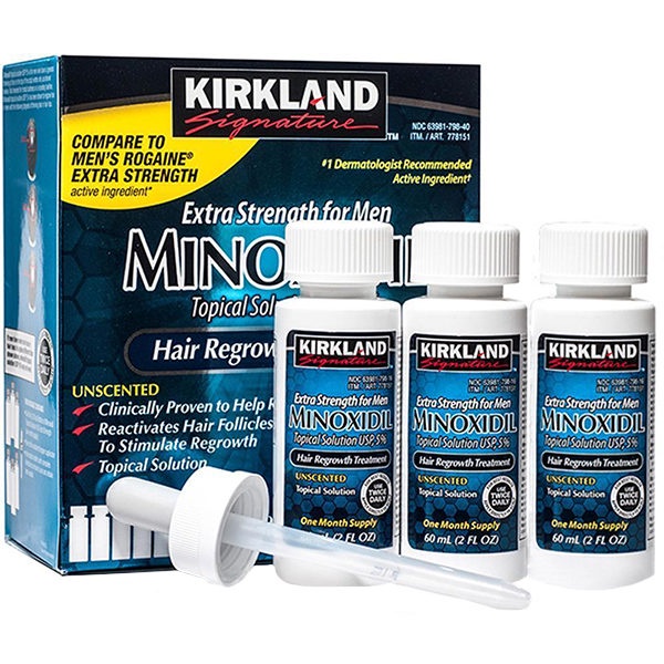 🛑SALE HÈ 50%🛑Dung Dịch Mọc Râu Tóc Minoxidil 5% Kirkland Mỹ Dạng Lỏng 60ml