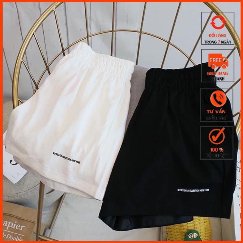 [Hàng loại 1] Quần short unisex_quần short đũi chun thêu siêu Hot