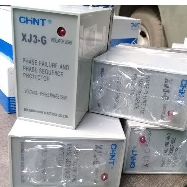 Relay bảo vệ mất pha, cân bằng pha, thứ tự pha XJ3-G 3 Pha 380VAC, Hãng Chint